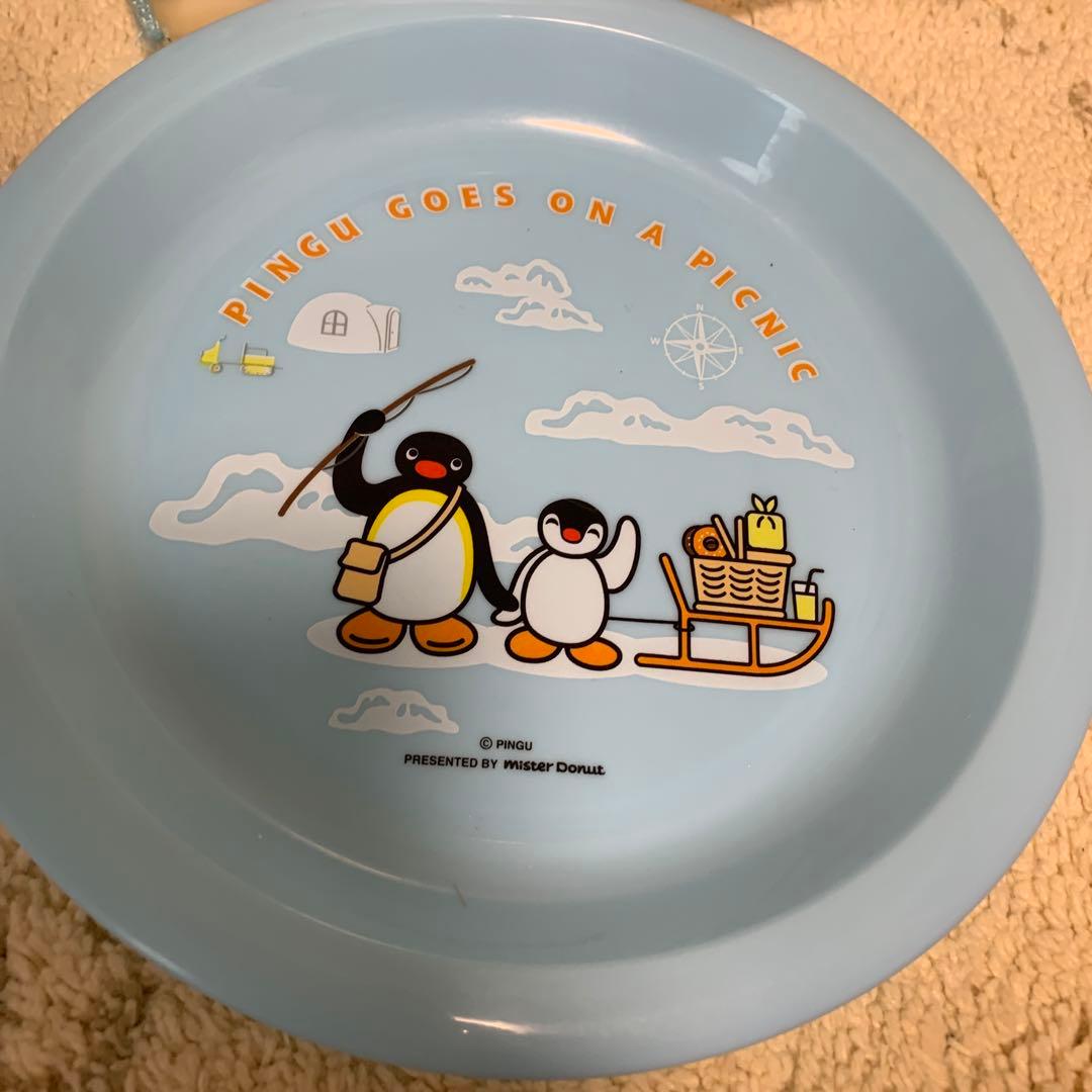 PINGU☆ピングー ミスド ノベルティ プレート皿2枚 コップ2個 セット