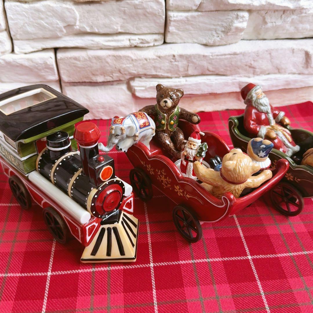 Villeroy & Boch 汽車とサンタと動物達　置き物 Amazon.com: Villeroy & Boch Christmas Toys Memory Santa with Deer