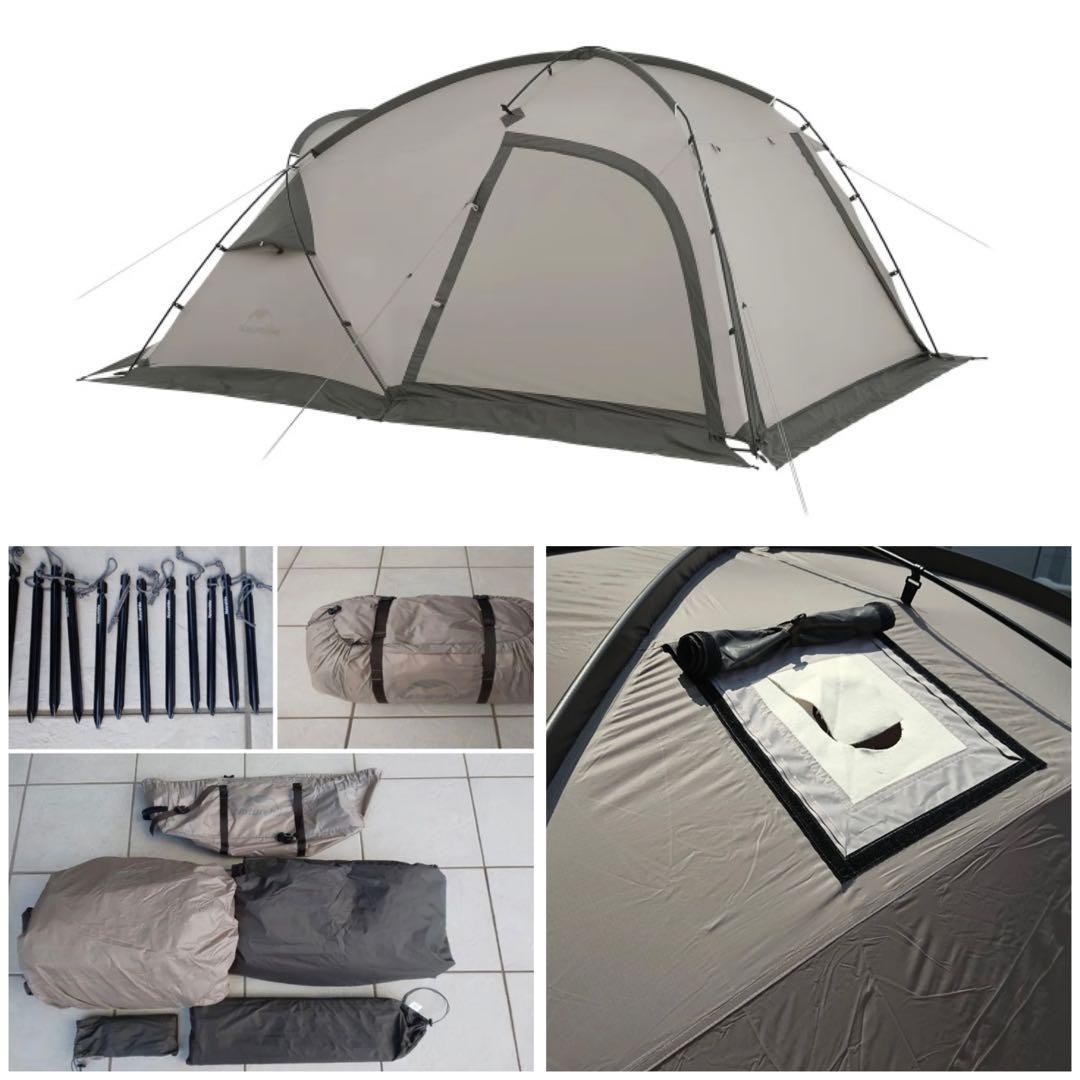 Naturehike 2ルームテント 1-2人用 3.3kg 超軽量 煙突穴付き