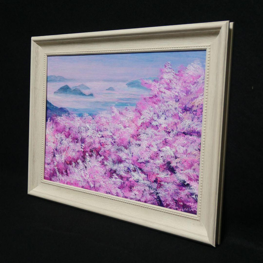 油絵 油彩 油彩画 絵 絵画【海の桜】 - メルカリ