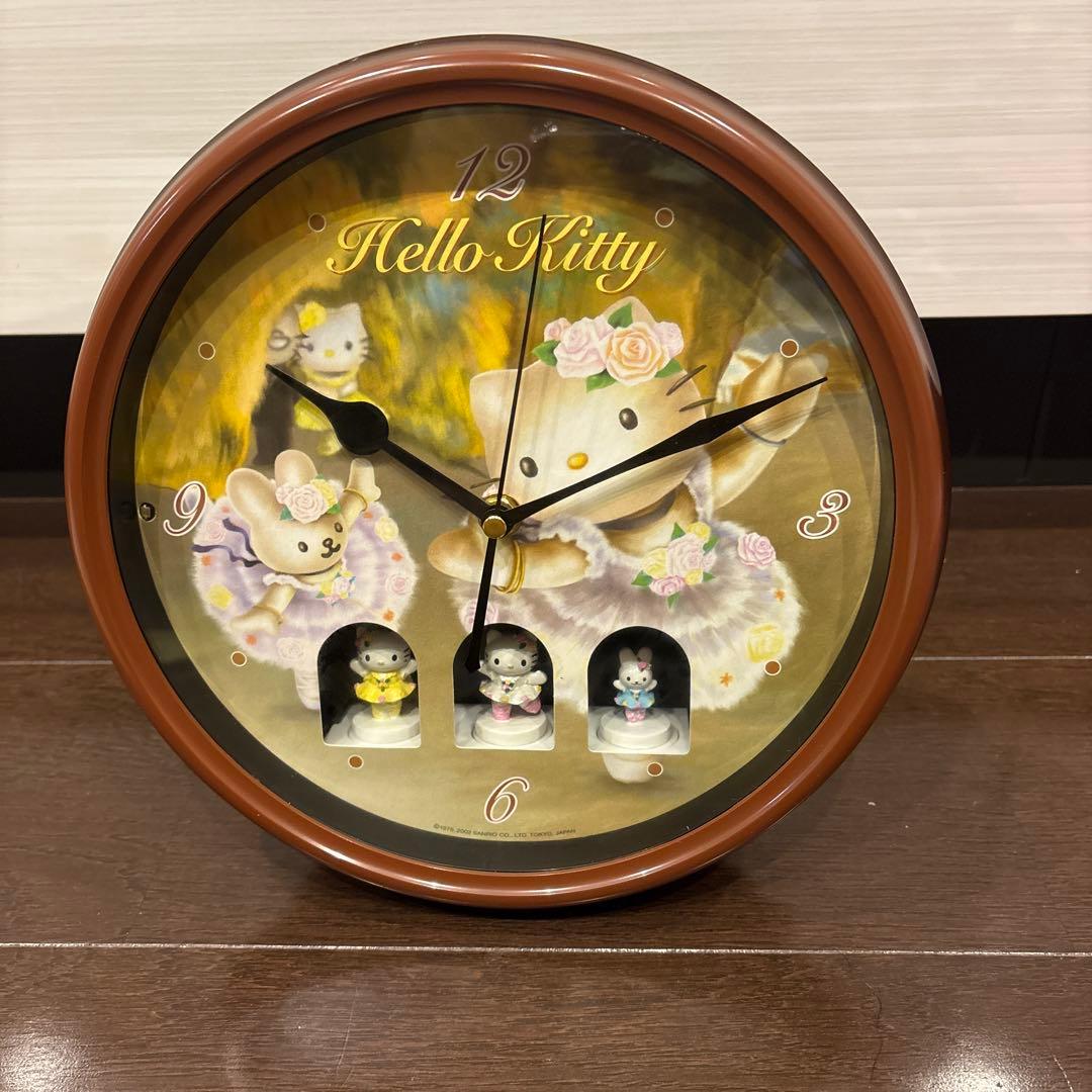 希少 2002年 バレリーナハローキティからくり時計 - メルカリ