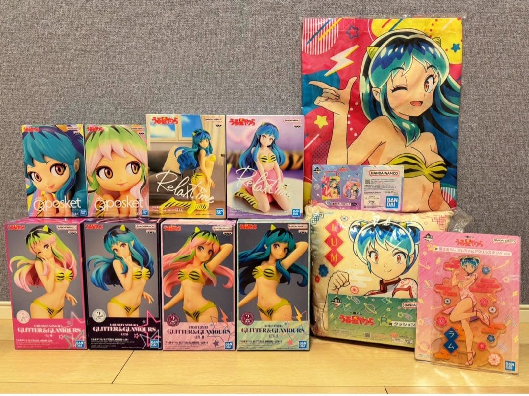 【新品.未使用品.美品】うる星やつら ラムちゃんフィギュア&クッション小物セット Amazon.co.jp: うる星やつら Relax time ラム 2 : ホーム＆キッチン