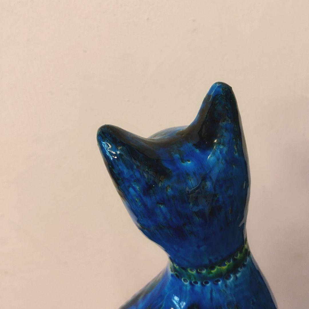 BITOSSI／FLAVIA】リミニブルー 陶器 ネコ 猫 イタリア製 - メルカリ