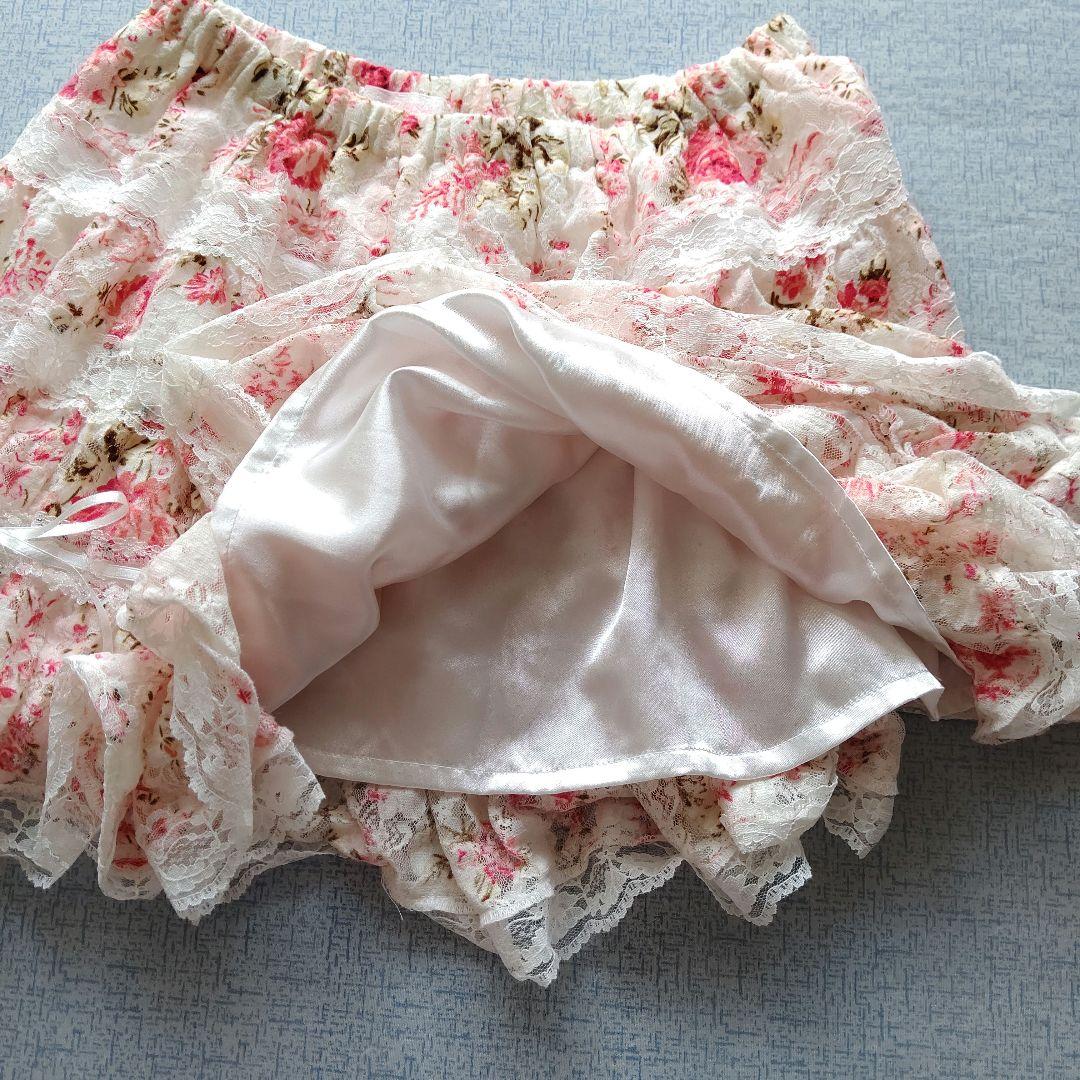 LIZ LISA 花柄レースフレアスカート パワネ