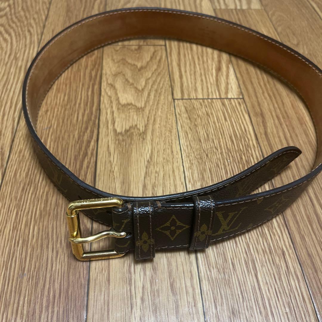 Louis Vuitton ブラウン レザーベルト