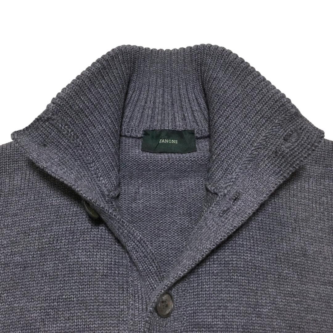 伊製 ZANONE ザノーネ CHIOTO ボタン留め ドライバーズニット 52