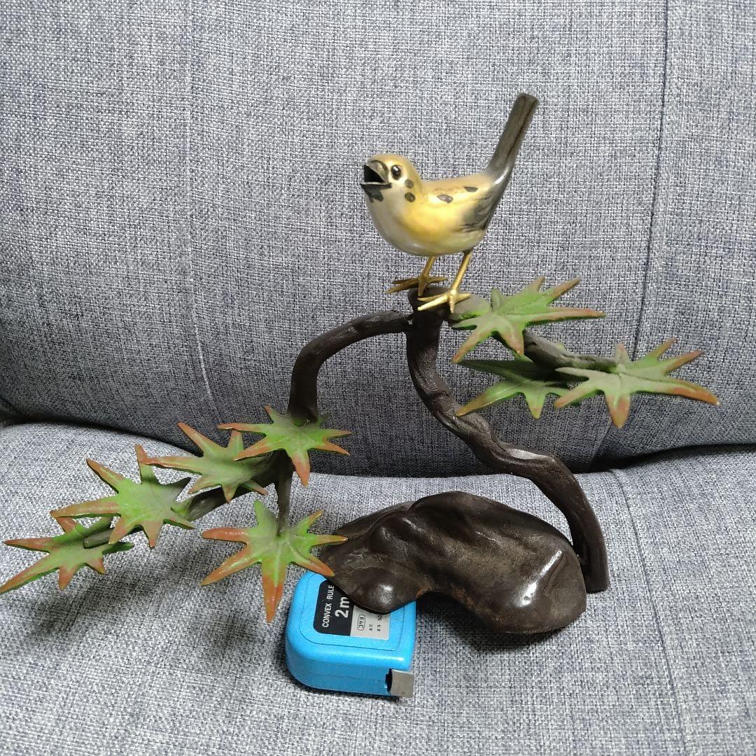 激レア♪銅？真鍮製 鳥と枝の彫刻！春・夏・秋・冬セットです(⌒▽⌒) Amazon.co.jp: Merucy 朱雀 風水 置物 インテリア 真鍮 すざく スザク