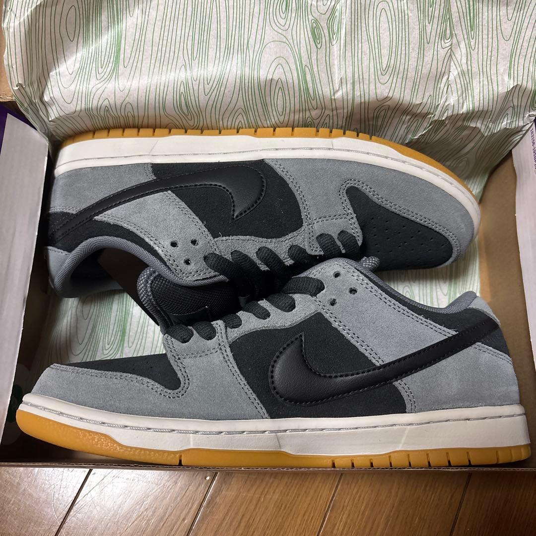 スケートボード DUNK LOW PRO DK SMOKE GREY 26.5 Nike SB Dunk Low Pro Skate Shoes Dk Smoke Grey / Black / Smoke Grey