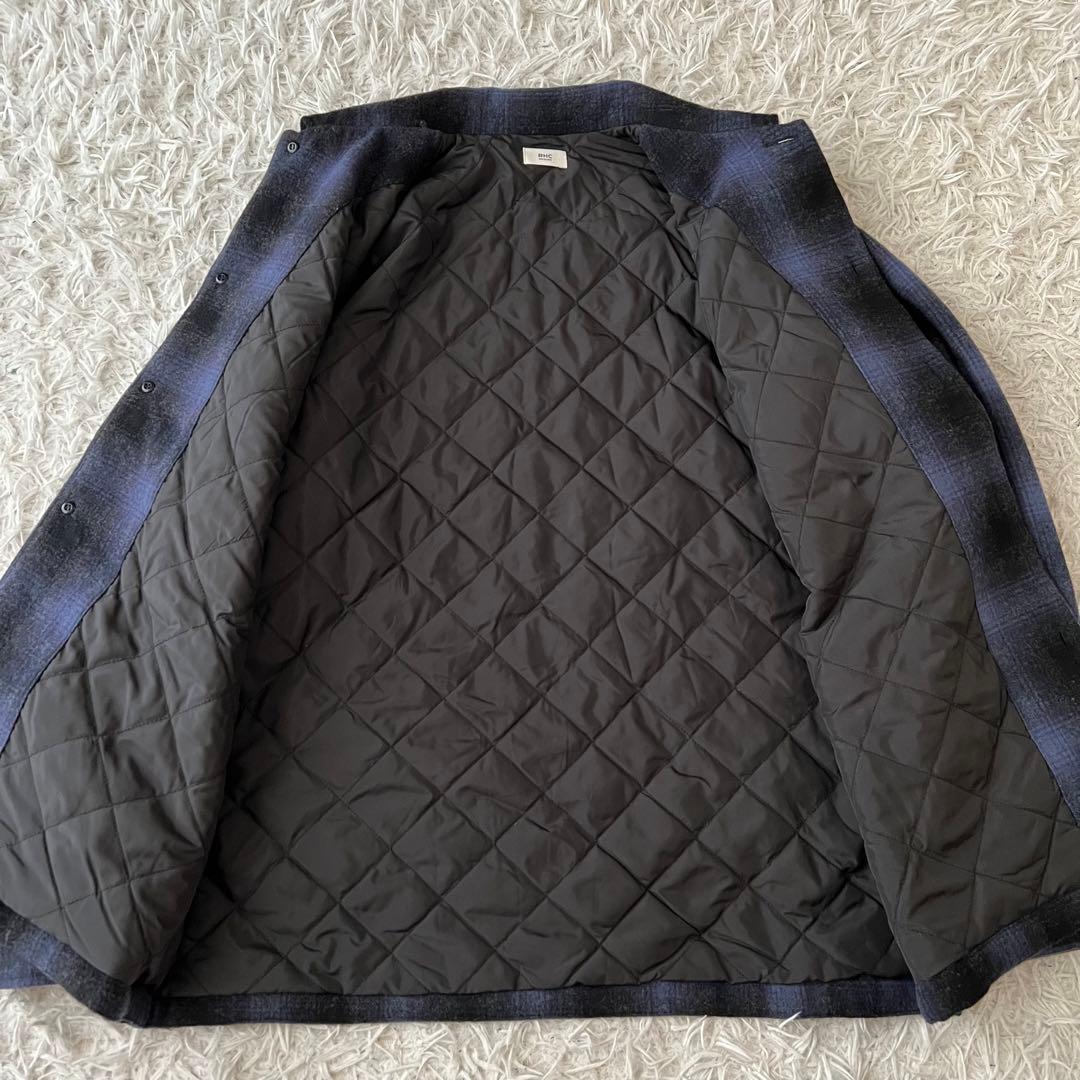 RHC ロンハーマン ウール オンブレチェック CPO シャツジャケット S