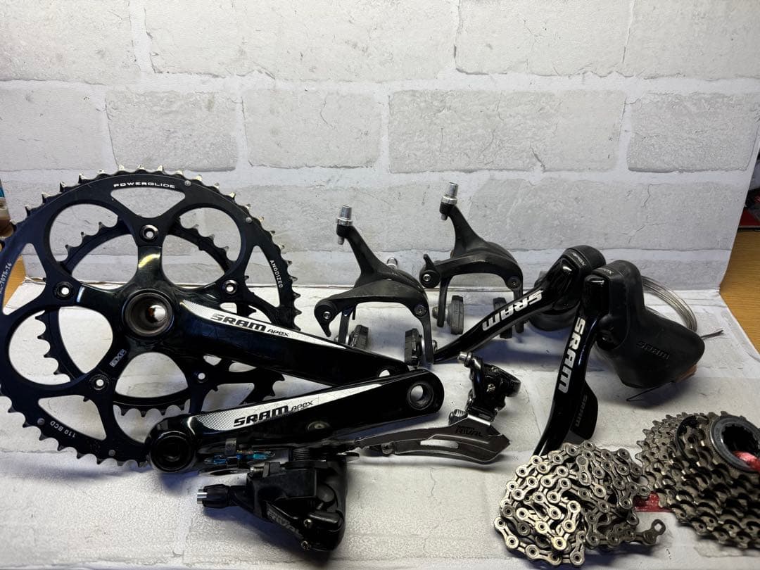 SRAM APEX RIVAL コンポーネントセット SRAM Rival / Apex 10 Speed Groupset: RD/FD/CS/ST/FC/BR - Black