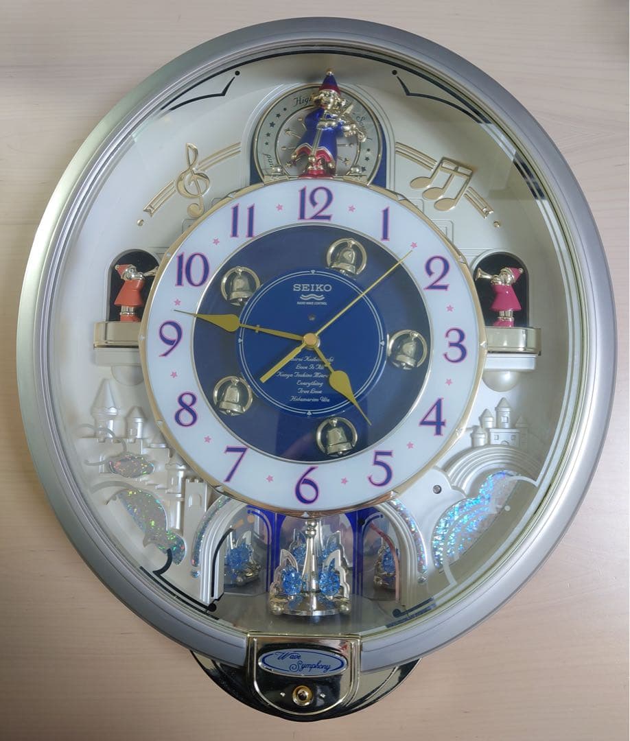 【美品】SEIKO からくり時計 電波時計 ウェーブシンフォニークリスマスソング 美品】SEIKO からくり時計 電波時計 ウェーブシンフォニークリスマス