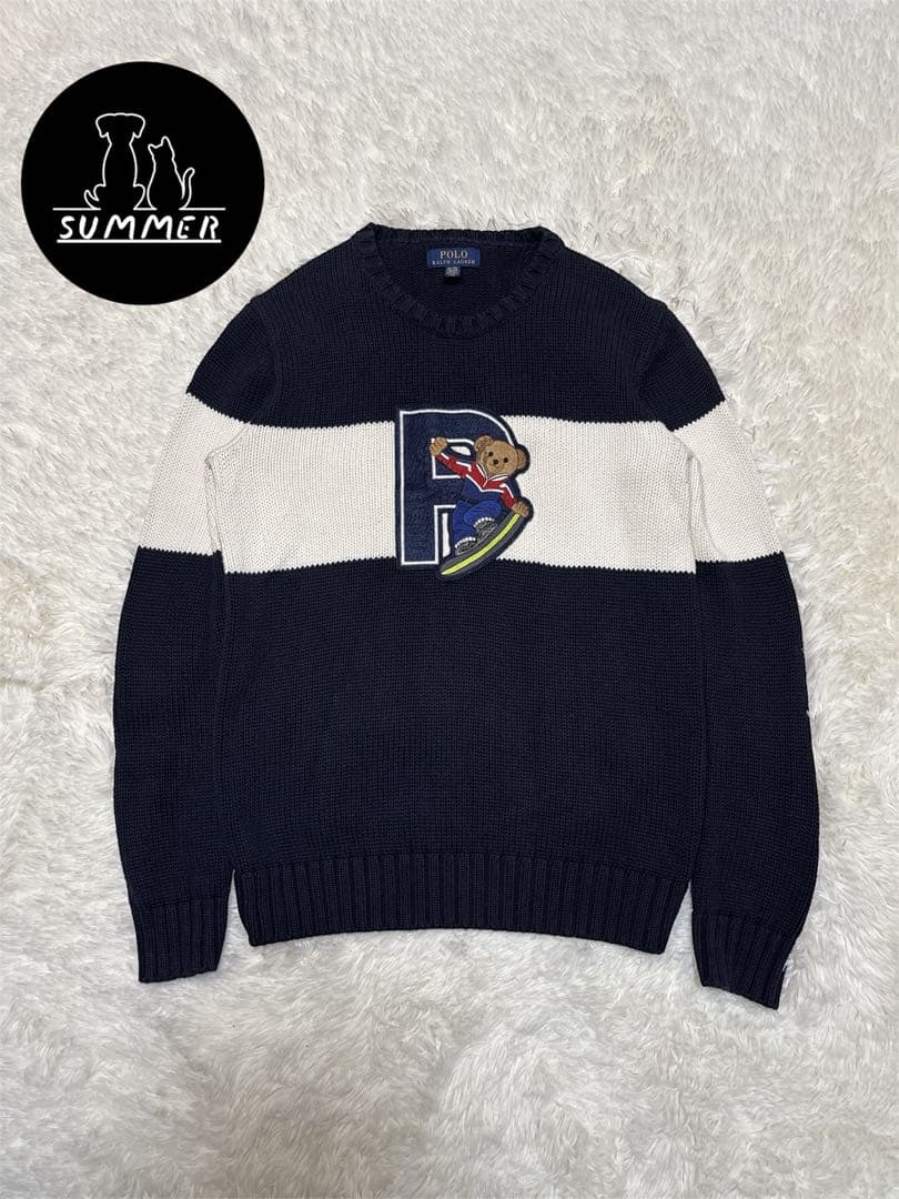 美品★ポロラルフローレン ポロベア ニット セーター　ネイビー 楽天市場】ラルフローレン POLO Ralph Lauren ポロベアー セーター