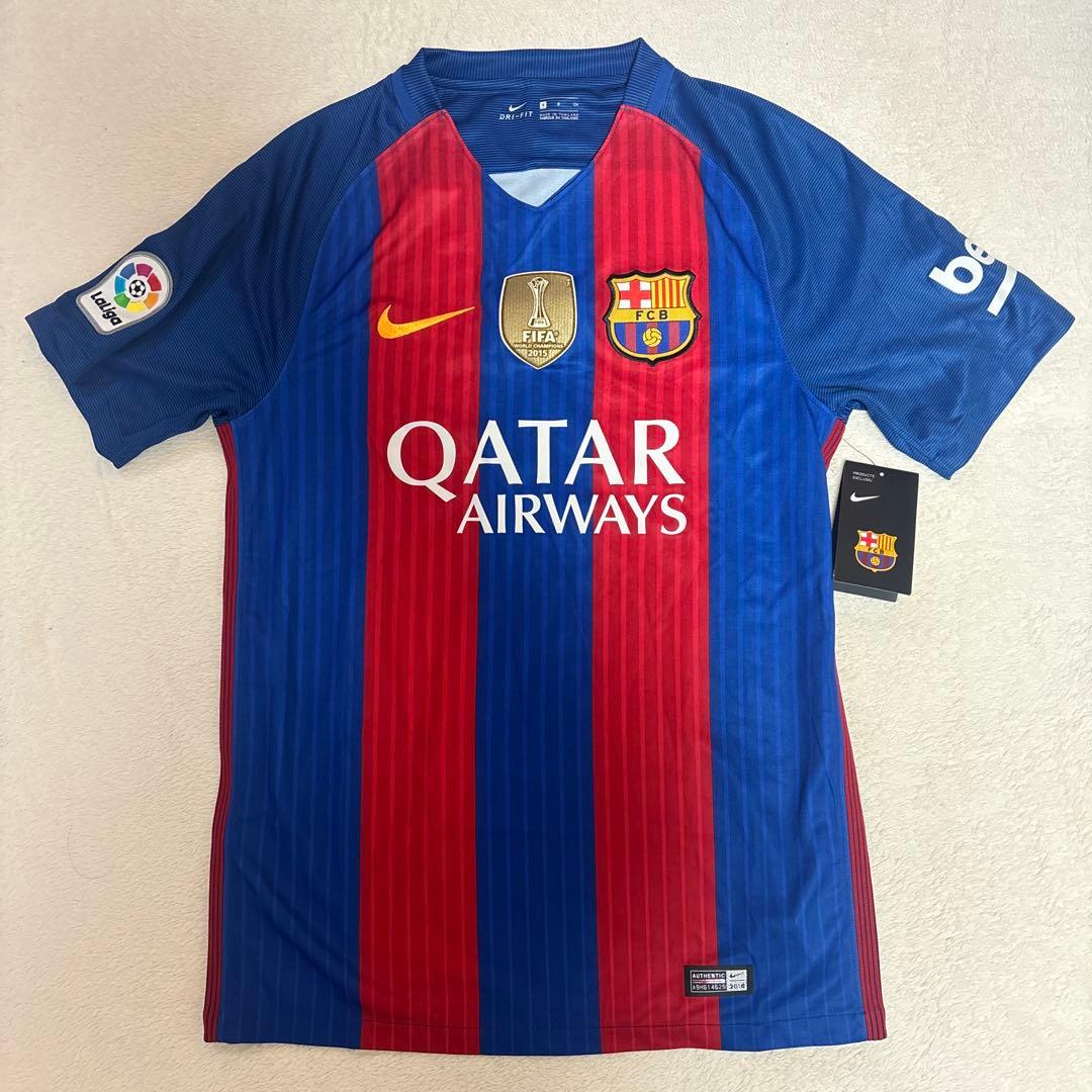 美品 バルセロナ ネイマール ユニフォーム ネイマール直筆サイン入りバルセロナ16/17ホームユニフォーム