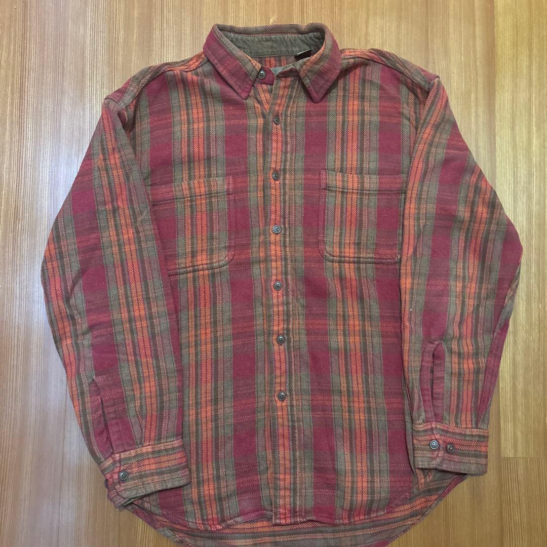 90s ネルシャツ ヴィンテージ オンブレ シャドーチェック セント