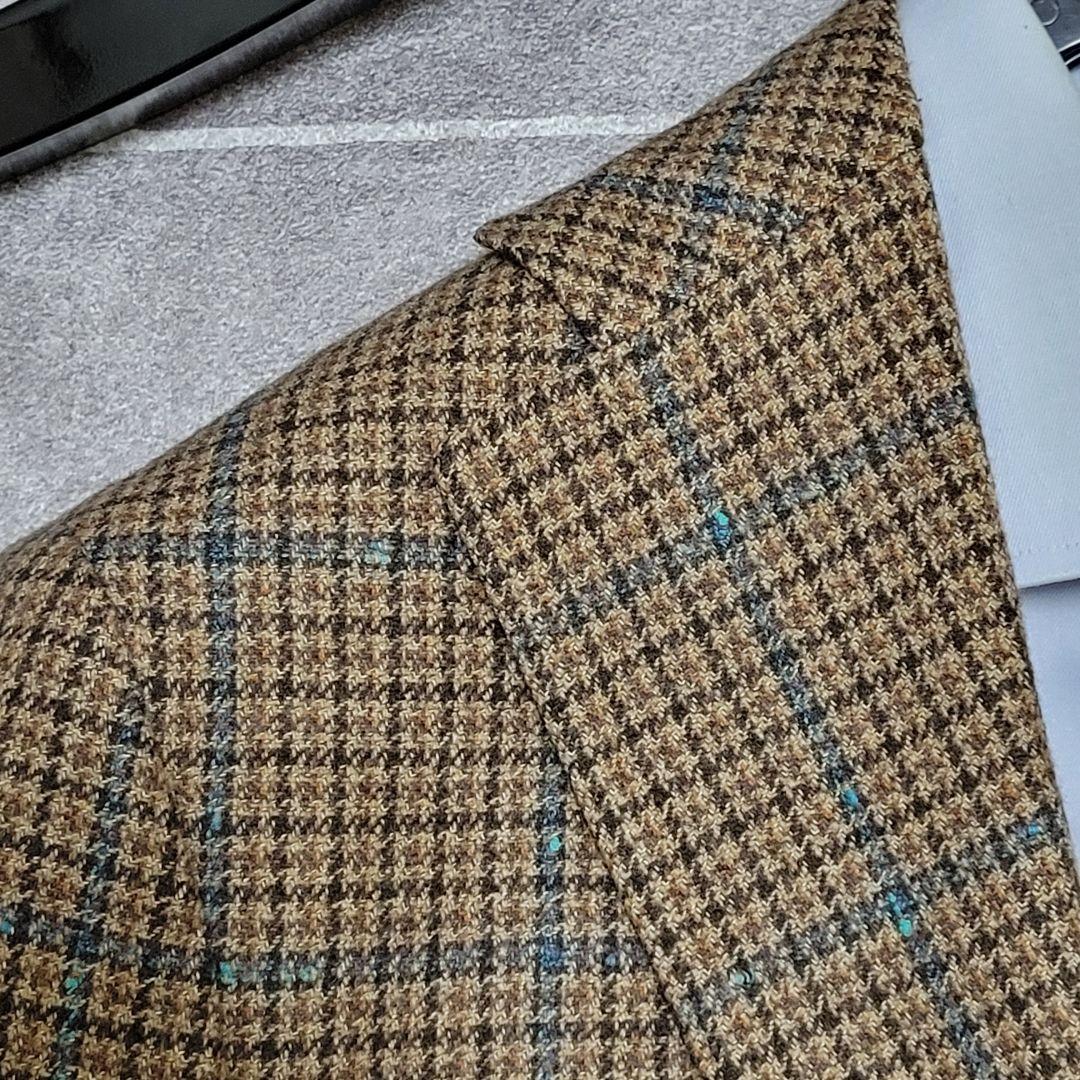 ☆未使用近 ラルディーニ 秋冬 超高級ツイード ブラウン テーラード