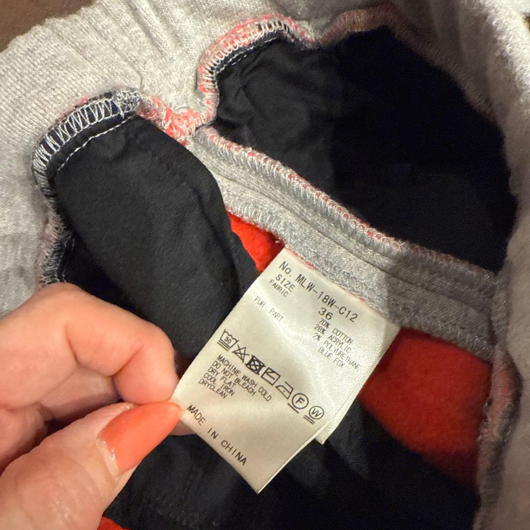 美品お買得MARK & LONA リアルファー取り外し可能 パーカーとスカート