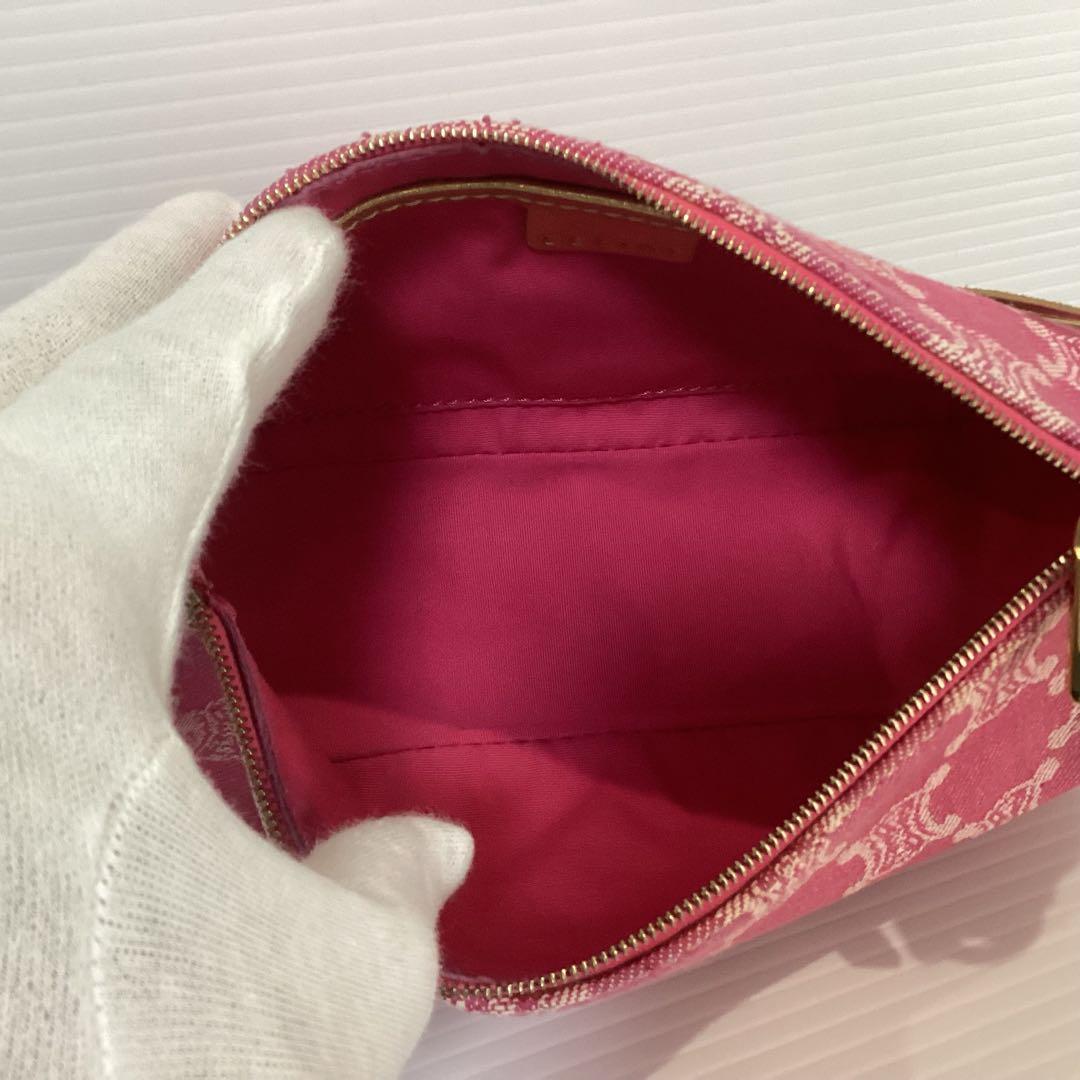 美品希少] CELINE セリーヌ マカダム デニム アクセサリーポーチ