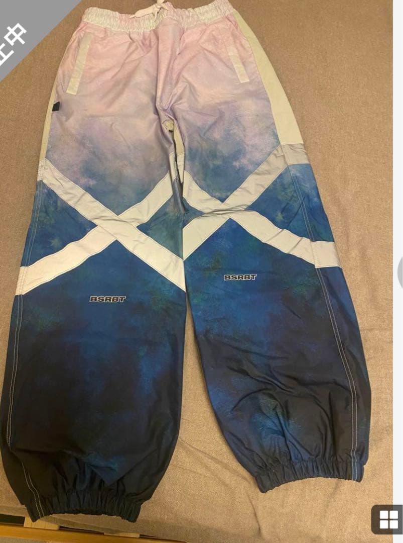 【冬物セール】ビエスラビットパンツ　BSRABBIT 　スノーボードウェア BSRABBIT ビーエスラビット 3D BEARRABBIT WIDE TRACK PANTS