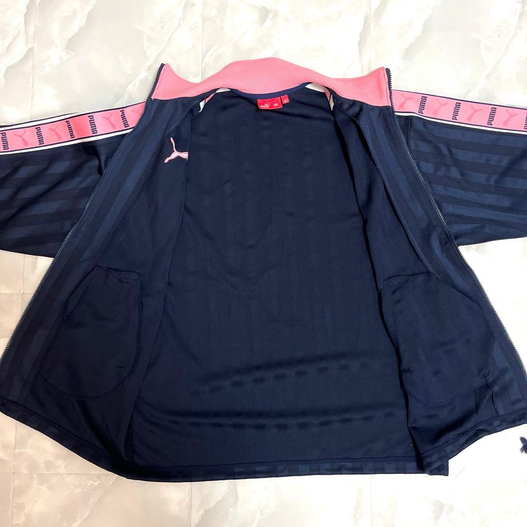 美品・廃盤品】PUMA プーマジャージ上下セット ネイビー/ピンク Y2K