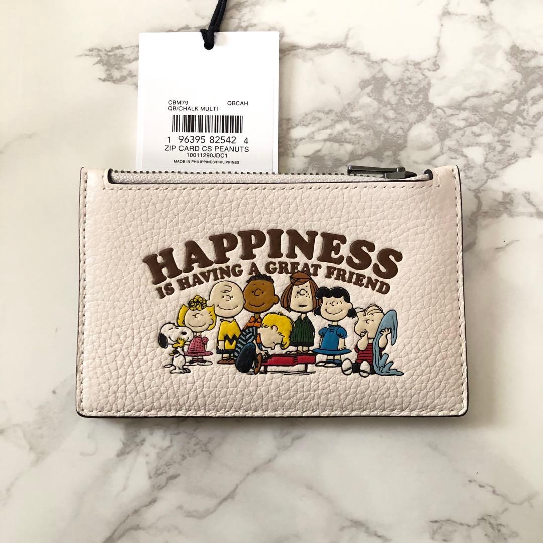 新品未使用 コーチ スヌーピー コラボ ジップカードケース - メルカリ