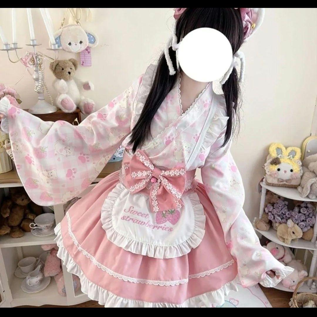 セット売り】量産型❤︎浴衣ドレス - メルカリ