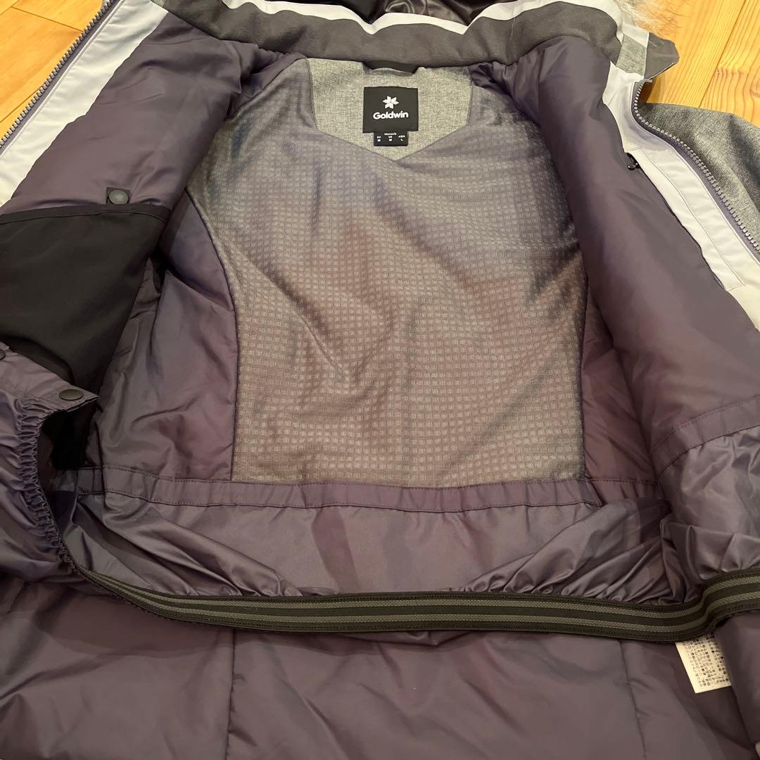 Goldwin グレー ファー付きジャケット