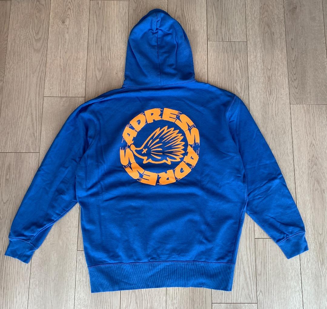 CLUBHAUS ADRESS プルオーバー ブルー パーカー