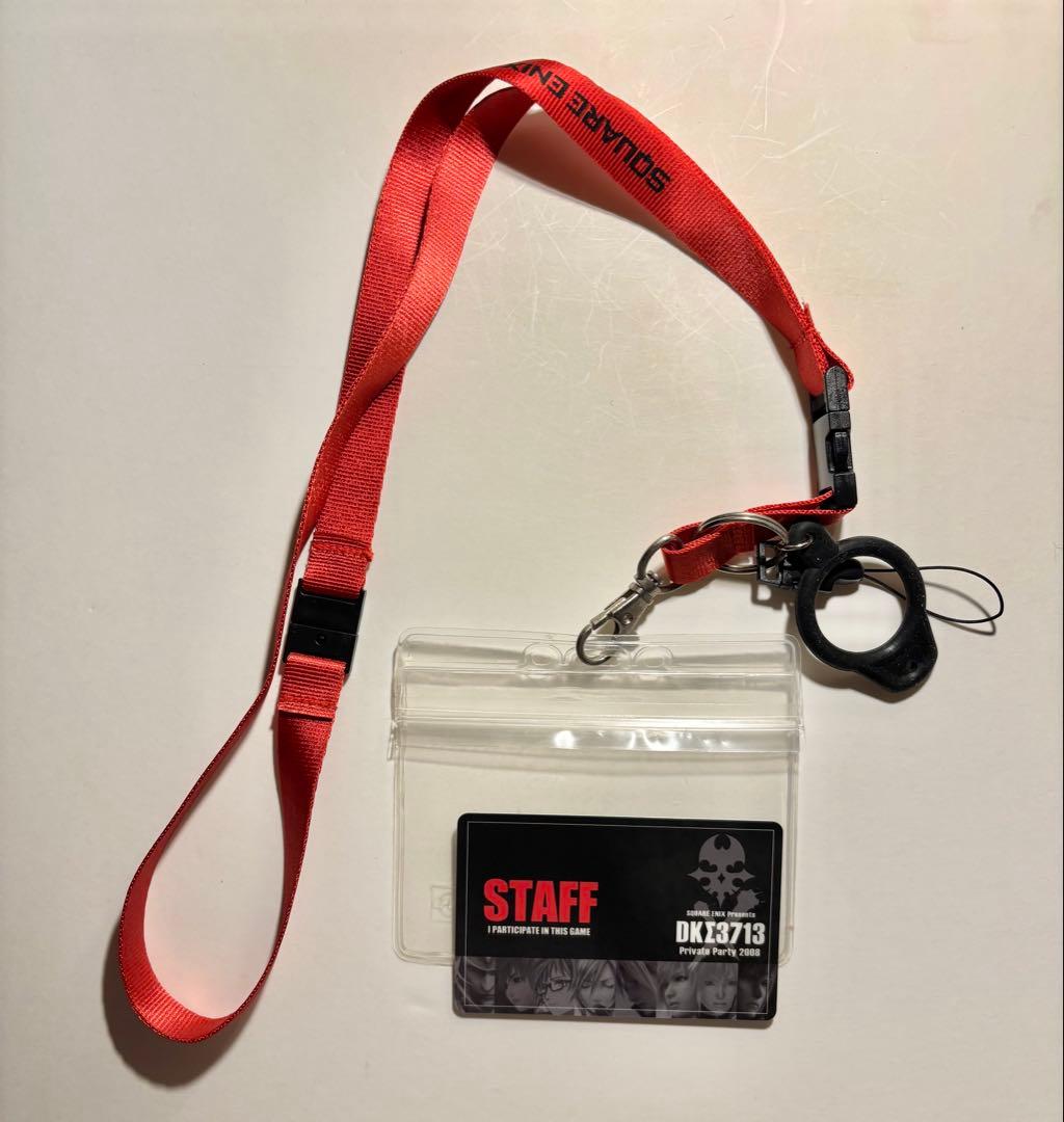 SQUARE ENIX DKΣ3713 スタッフパス　ストラップ SQUARE ENIX DKΣ3713 スタッフパス ストラップ SQUARE ENIX DKΣ3713