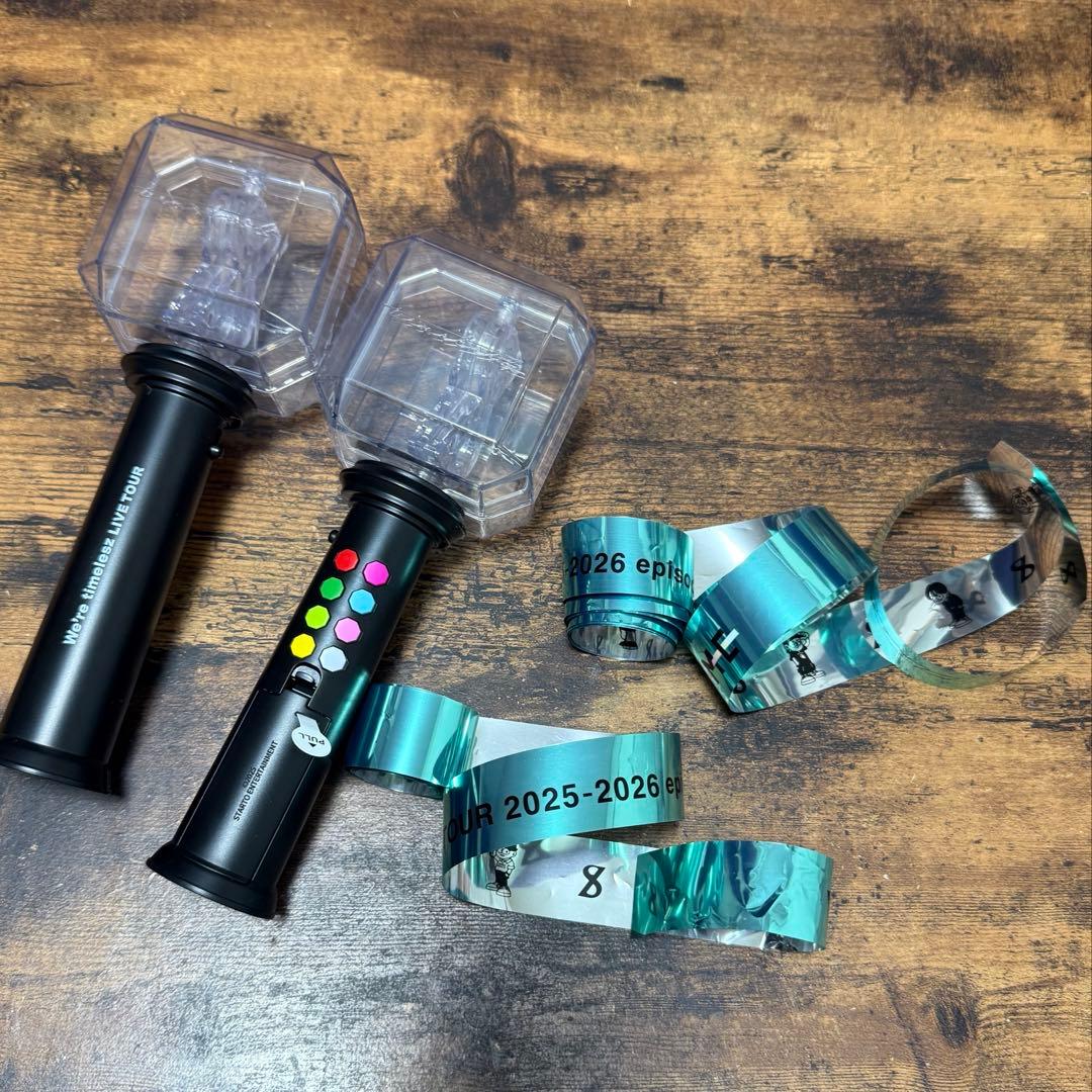 【タイムレス】timelesz ペンライト2個セット　銀テープ2つ付き 銀テ2本付き timelesz ペンライト 2本セット グッズ FAM タイムレス