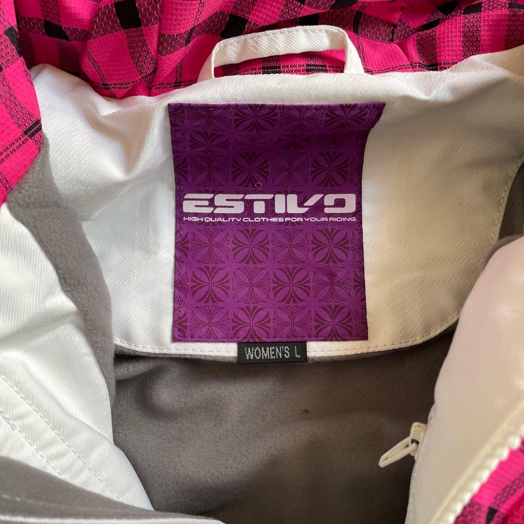 ESTIVO 、他スノーボードウェア（ホワイト・チェック柄）