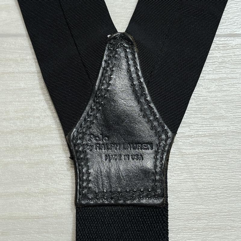 ポロバイ ラルフローレン/USA製/レザーパーツ×真鍮金具/ロゴ刻印