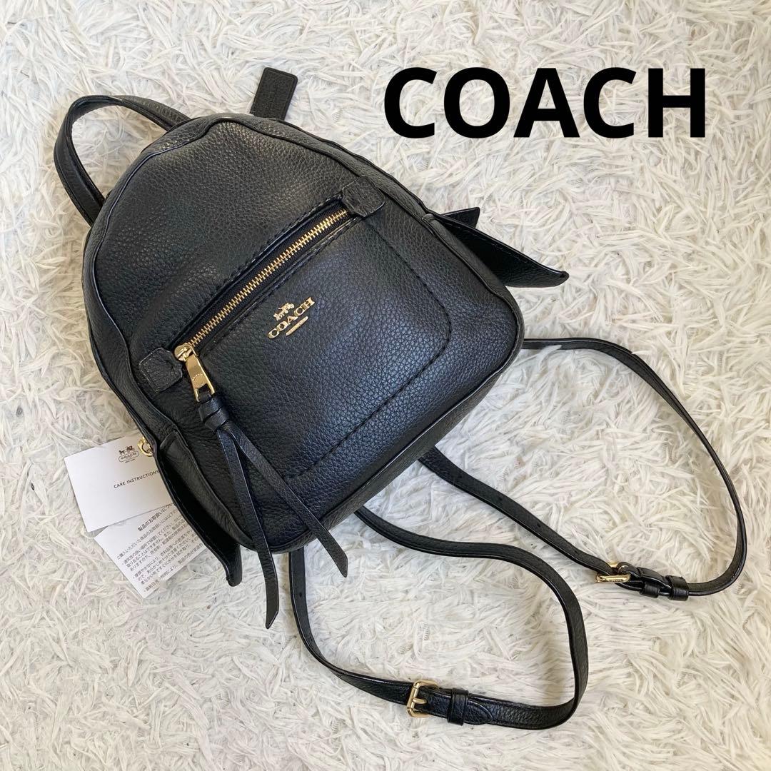 COACH コーチ アンディ リュック レザー 黒 ブラック COACH コーチ アンディ リュック レザー 黒 ブラック - メルカリ