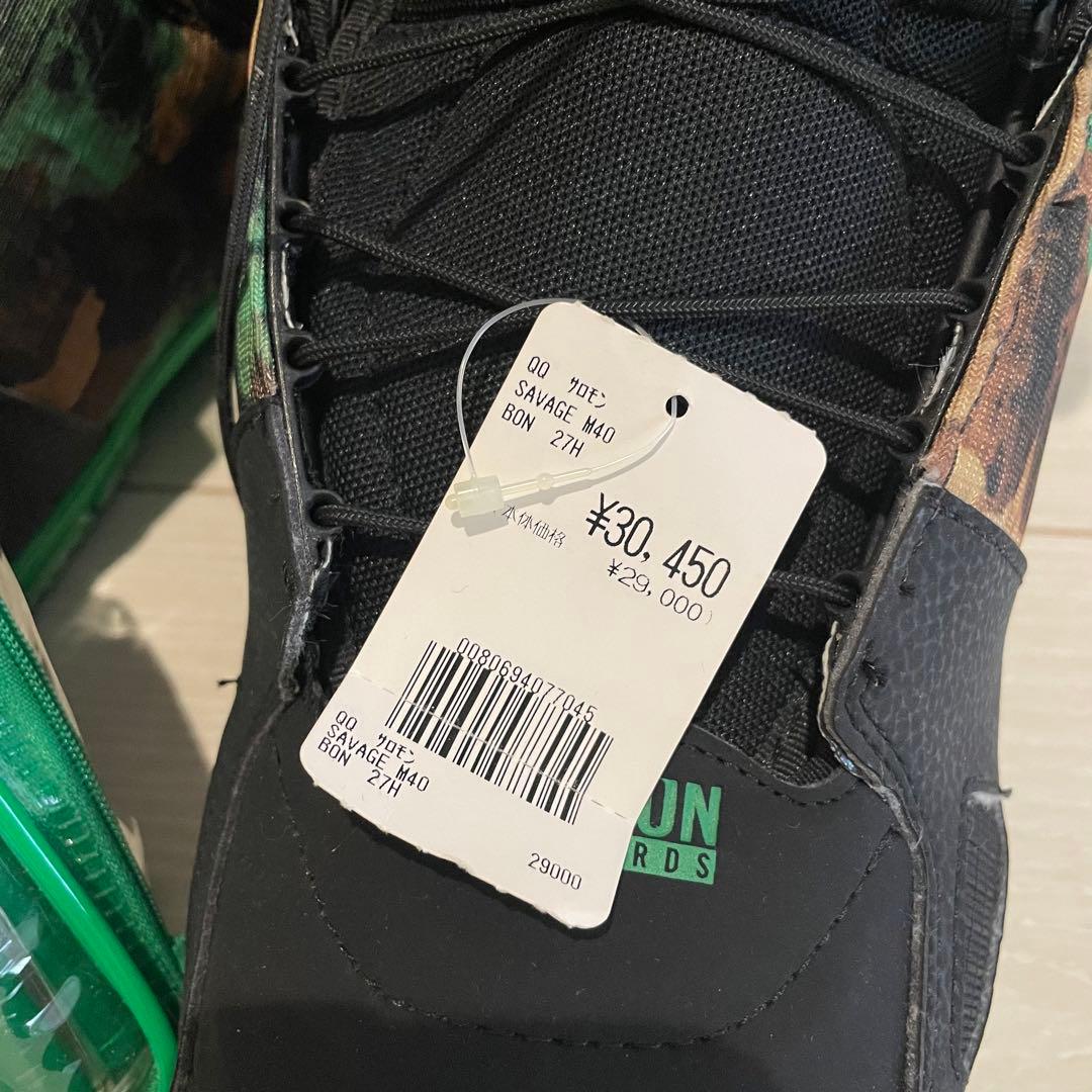 SALOMON SAVAGE M40 スノーボードブーツ クリーニングキット付き