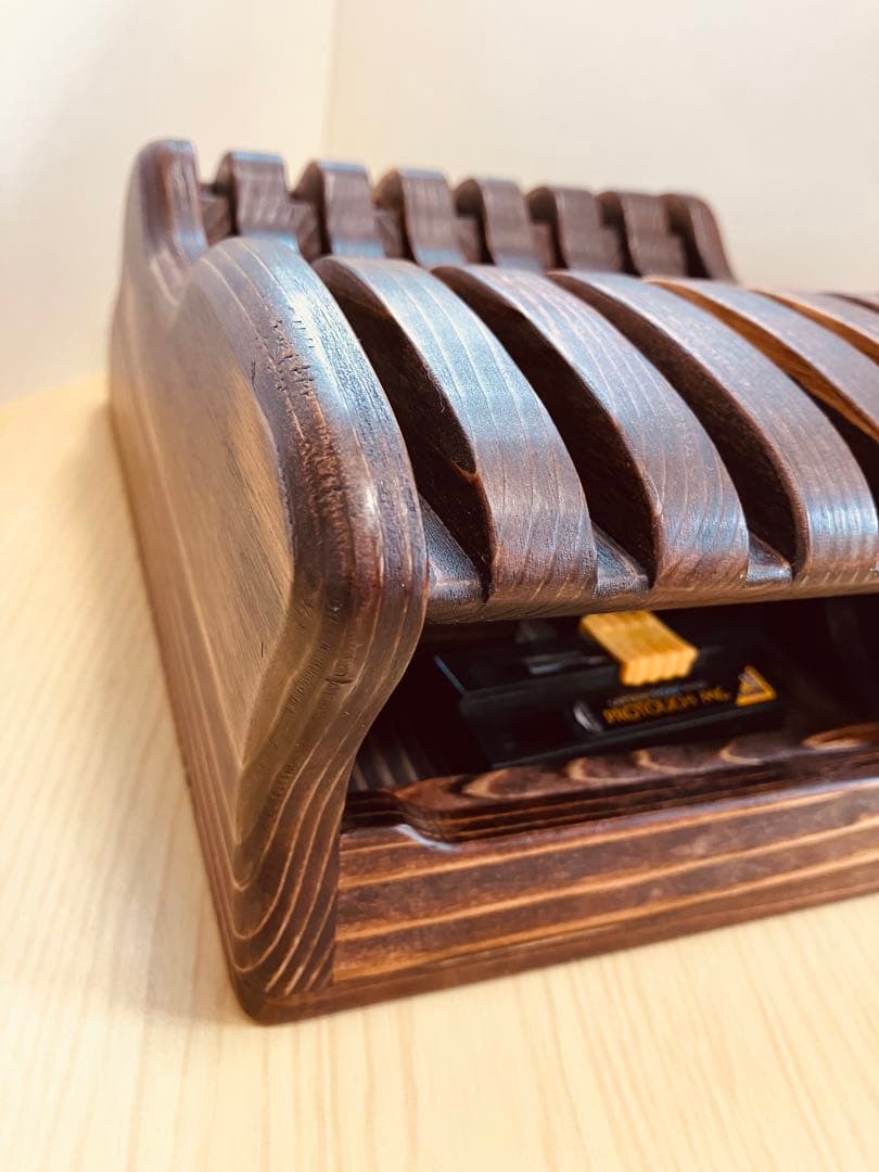 木製シザートレイ シザートレー シザースタンド ハサミ皿 Aタイプ