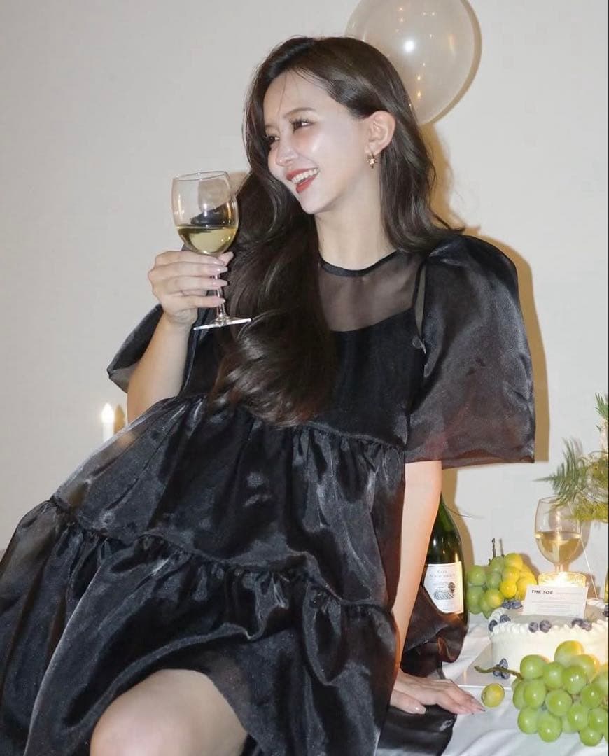 THE TOE Bellevue Dress black