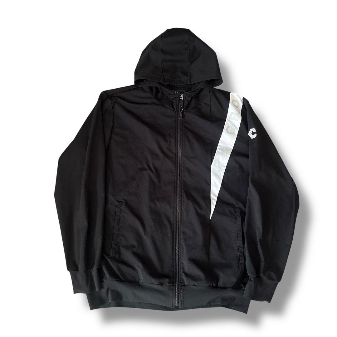 美品 CRONOS クロノス ジップパーカー フーディ 黒 XL ジムウェア