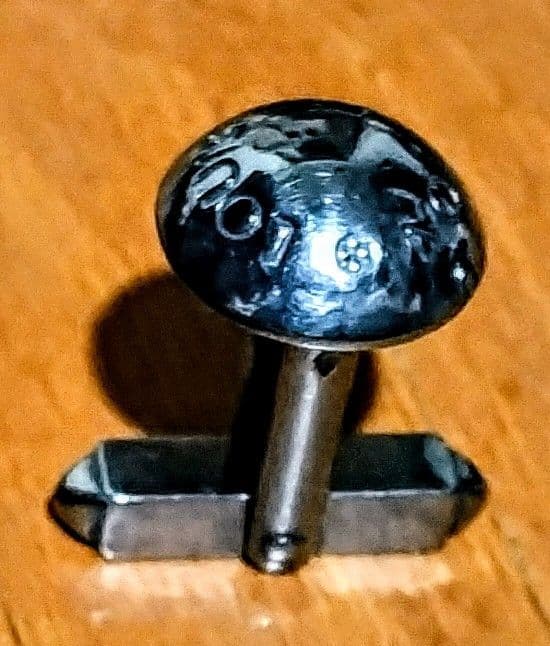 ルイヴィトン ブラック球形カフスボタン