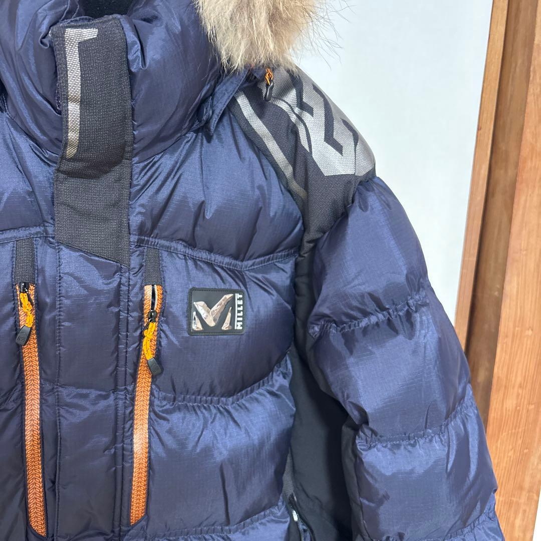 美品】MILLET ミレー フードファーダウン メンズL 極暖 山ブランド｜美品】