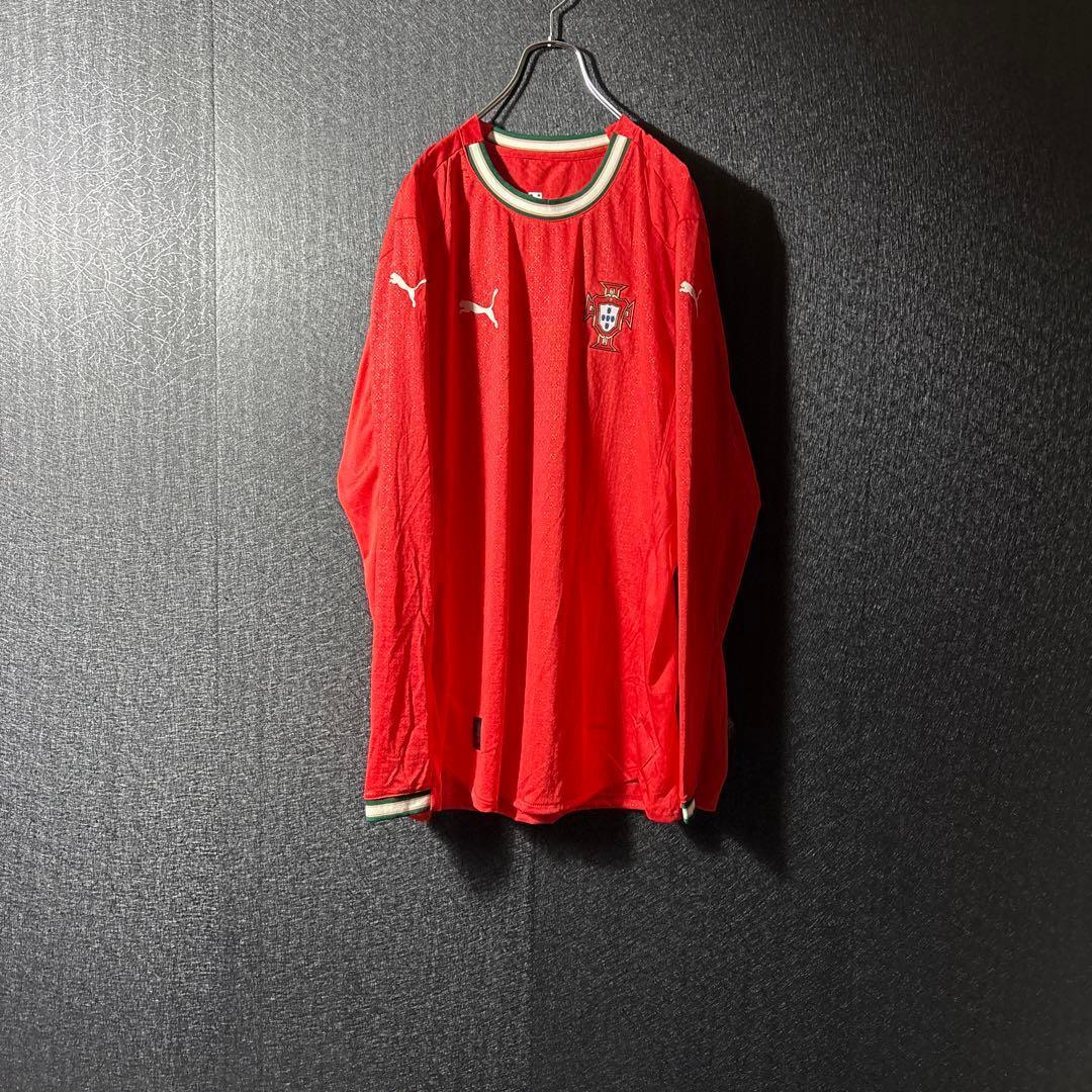 ☆ポルトガル】 PUMA 古着 サッカー メンズ ユニフォーム 長袖 2XL