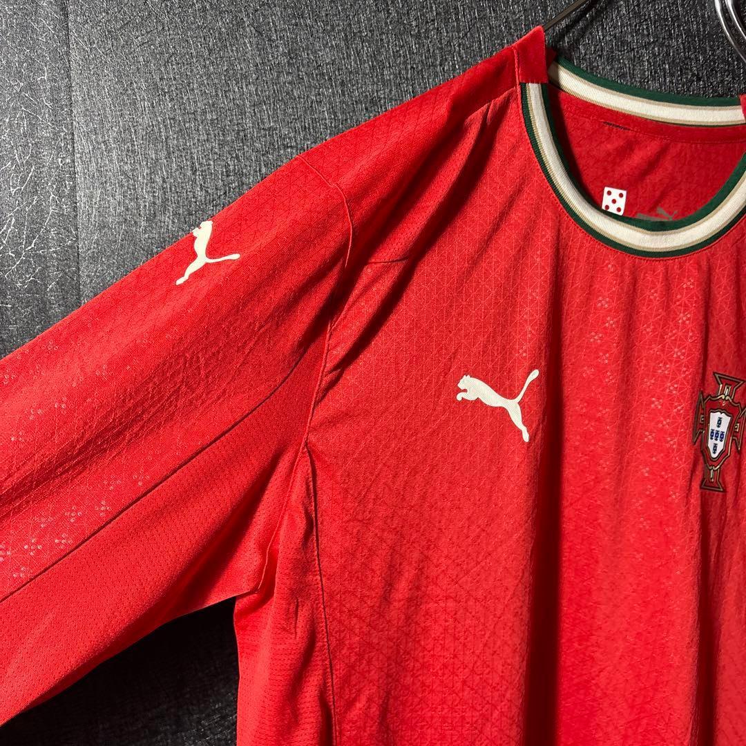 ☆ポルトガル】 PUMA 古着 サッカー メンズ ユニフォーム 長袖 2XL
