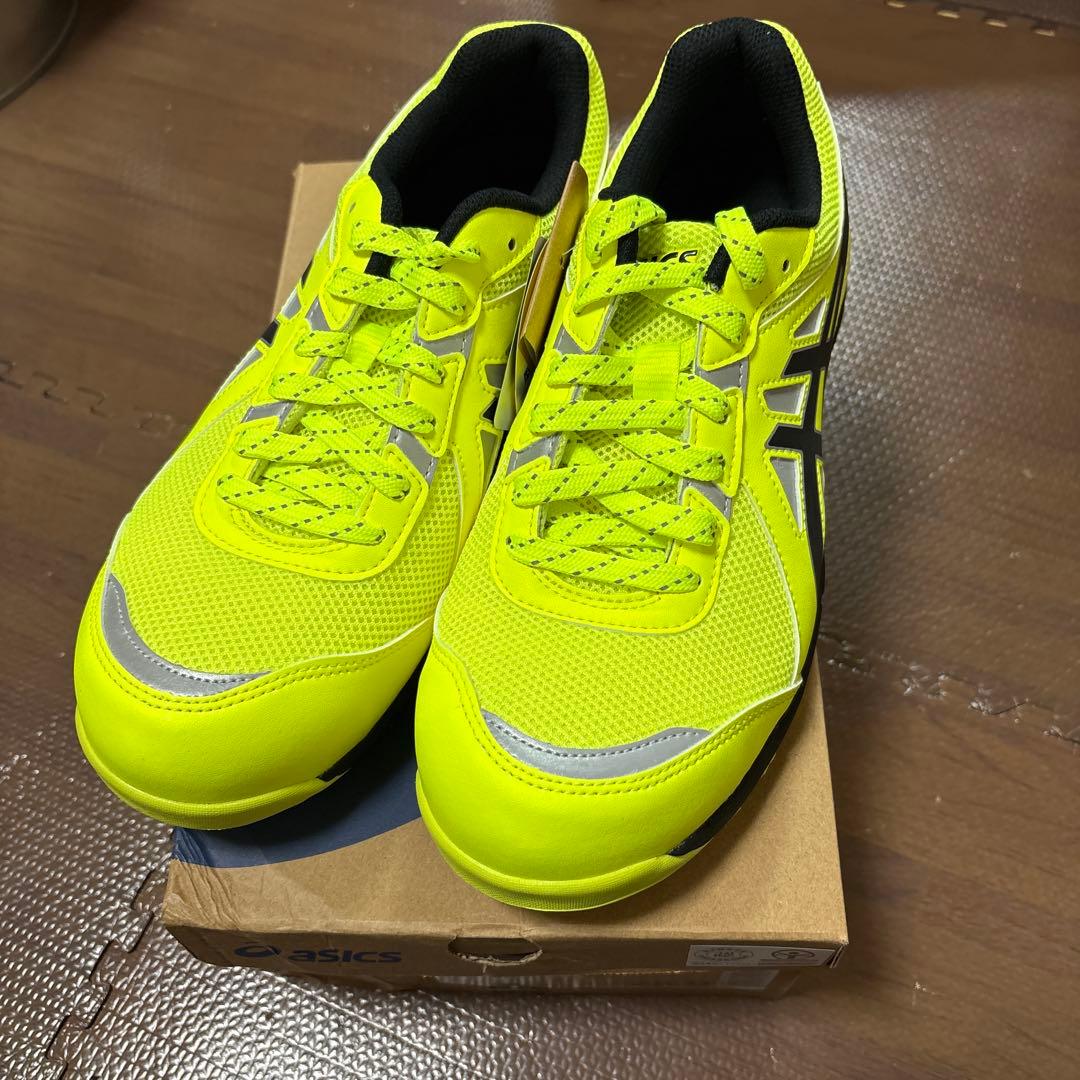 アシックス　安全靴　CP206 Hi-Vis 25.0センチ ASICS（アシックス） 安全靴 CP206 Hi-Vis ローカット 蛍光 作業靴