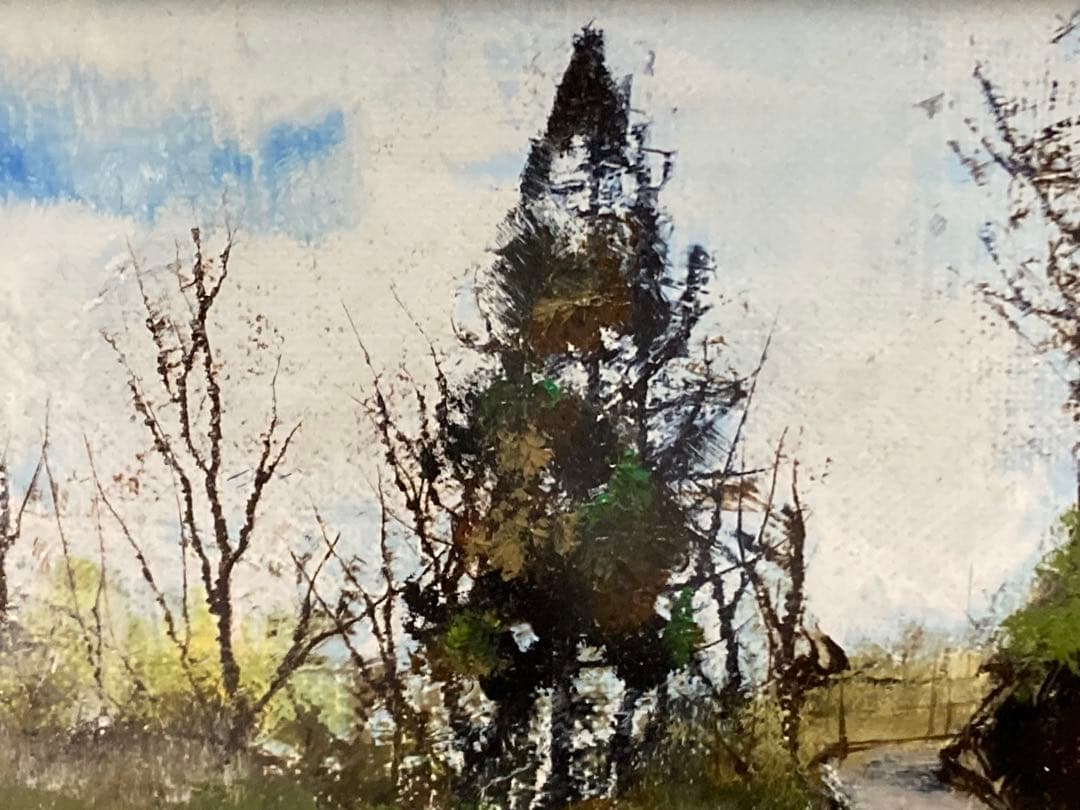 油彩 油絵 肉筆 風景画 小山オサム SM 直筆サイン有 額新品 - メルカリ