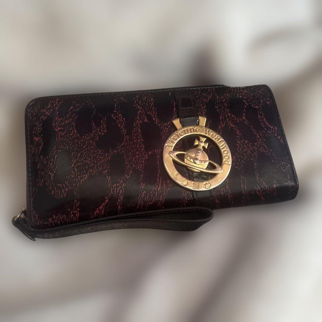 カ*ん様 「正規品」Vivienne Westwood レオパード柄 長財布 vivian westwood ヴィヴィアン レオパード 豹柄 財布 長財布