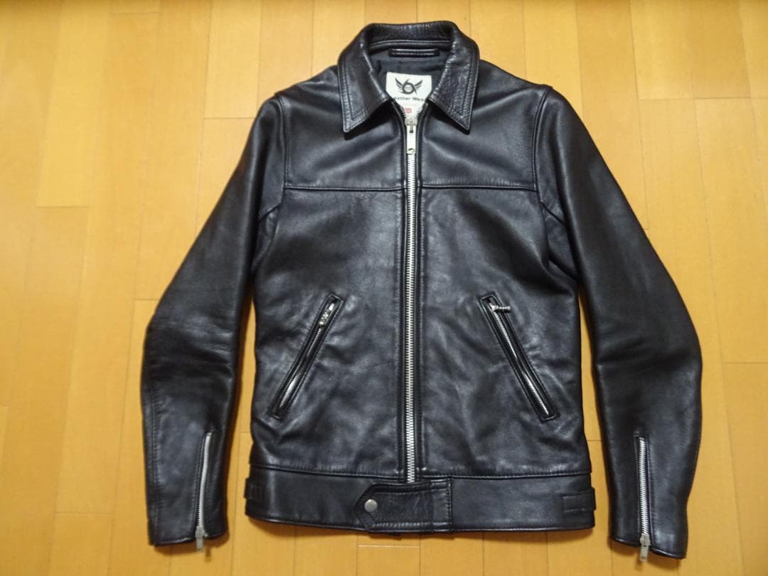 美品☆666シングルライダース34黒ブラックステアハイドSサイズ - メルカリ