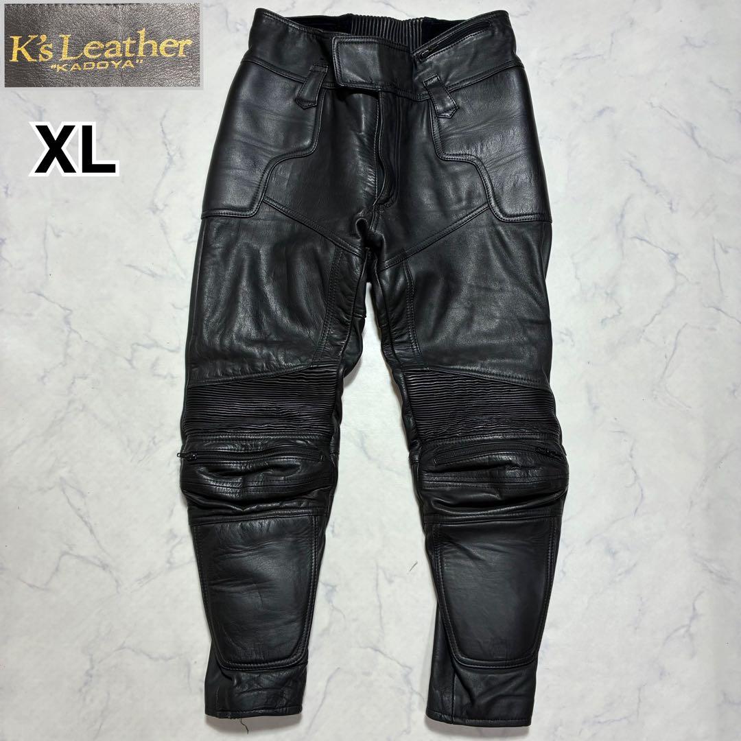 KADOYA カドヤ K's Leather レザーパンツ LL 本革 バイク用 KADOYA（カドヤ） K'S LEATHER TCS-PANTS 2 レザーパンツ 柔らかい革で