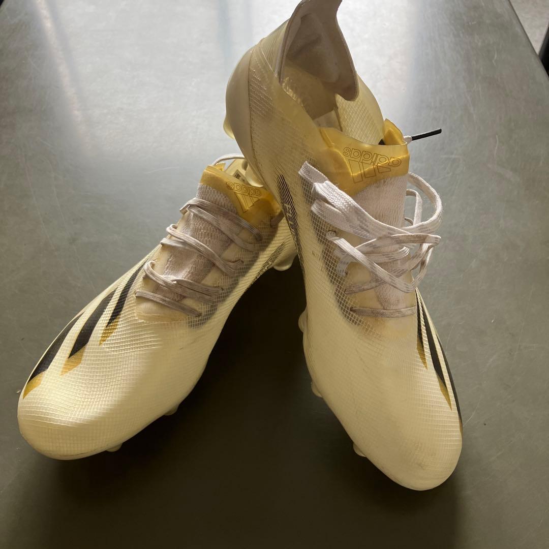 adidasスパイク　Xゴースト.1 HG/AG　26.5㎝　中敷なし エックス ゴースト.1 ジャパン HG/AG フットウェアホワイト×コア