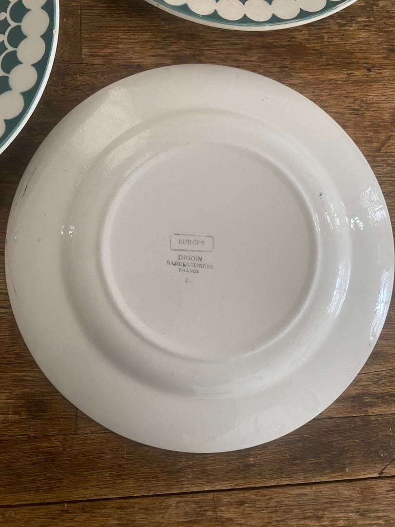 希少‼️フレンチアンティークDIGOINディゴワンサルグミンヌプレート3枚