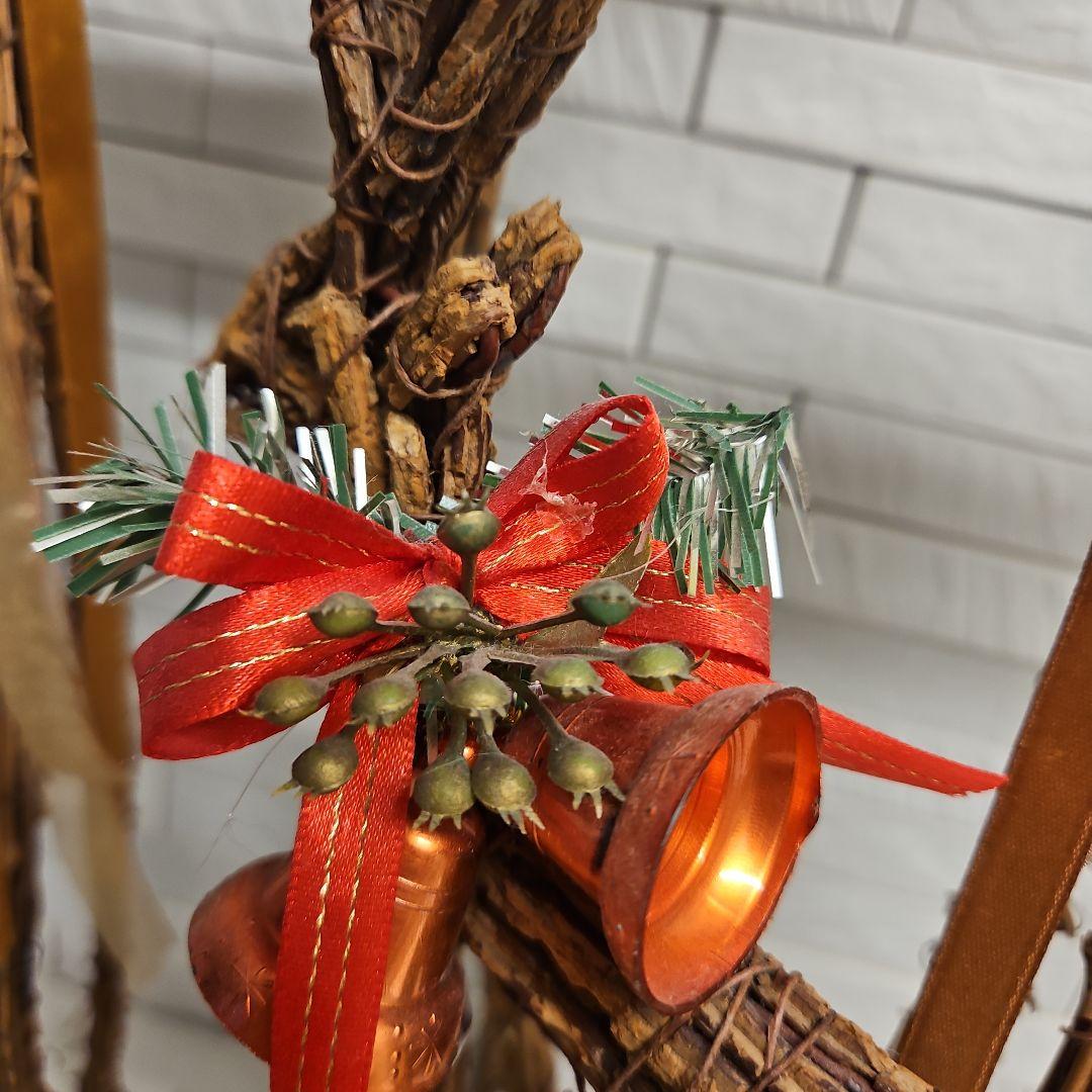 クリスマス飾りセット サンタクロース&トナカイ親子・2WAYリース