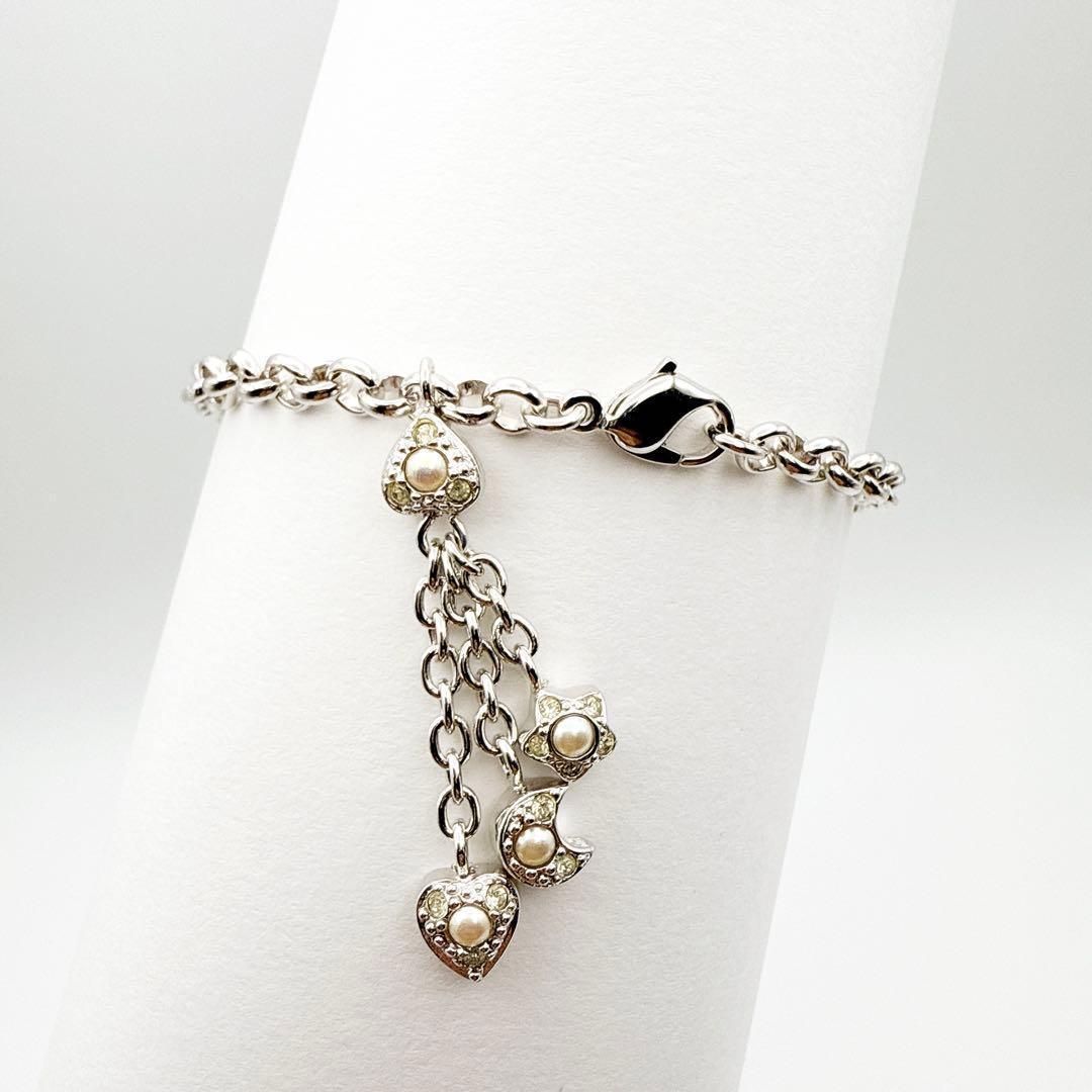 2833-4 人気✨ Dior ブレスレット CD ロゴ シルバー 18cm