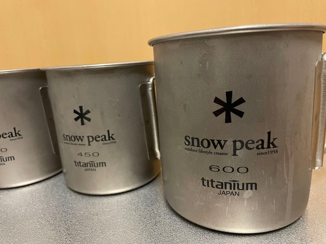 スノーピーク チタンシングルマグ 220・300・450・600 5点セット